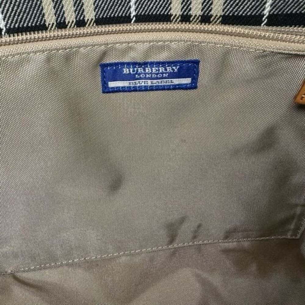 Burberry Authenticated Blue Label Canvas Tote Bag - Picture 7 of 16